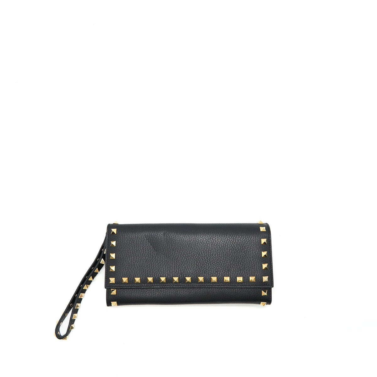 valentino-rockstud-long-wallet-black