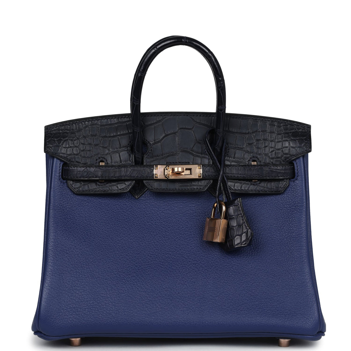 hermes-birkin-25-bleu-saphir-taurillion-novillo-bleu-marine-matte-alligator-touch-rose-gold-hardware-bag