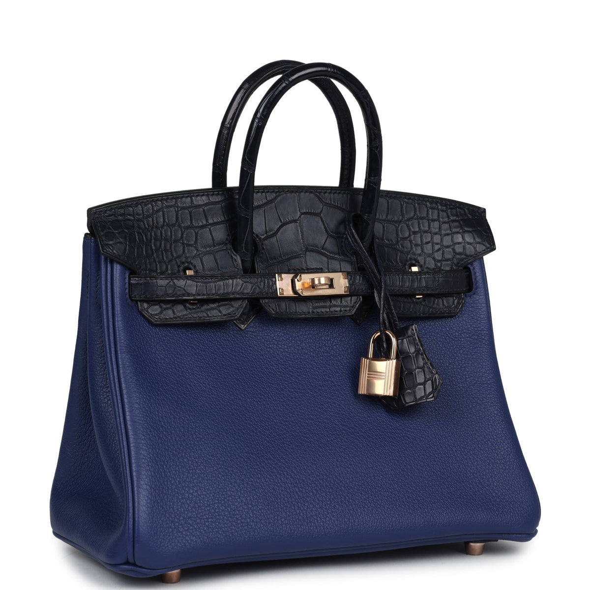 hermes-birkin-25-bleu-saphir-taurillion-novillo-bleu-marine-matte-alligator-touch-rose-gold-hardware-bag