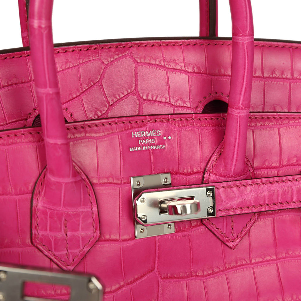hermes-birkin-25-rose-shocking-matte-niloticus-crocodile-palladium-bag