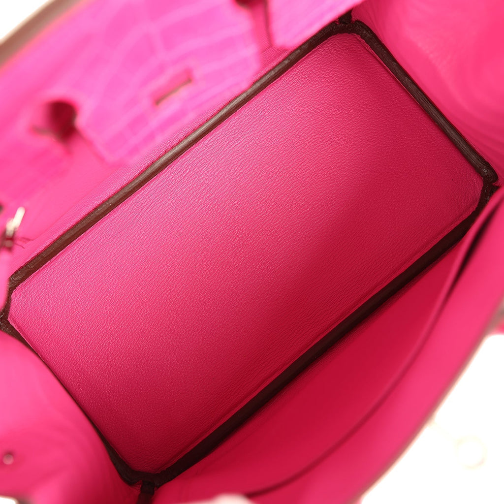 hermes-birkin-25-rose-shocking-matte-niloticus-crocodile-palladium-bag