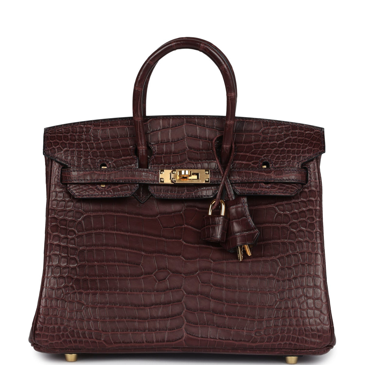 hermes-birkin-25-rouge-sellier-matte-porosus-crocodile-gold-bag
