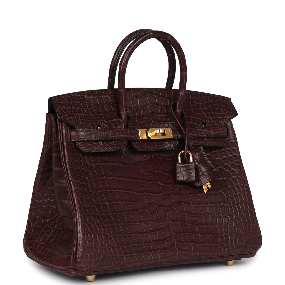hermes-birkin-25-rouge-sellier-matte-porosus-crocodile-gold-bag