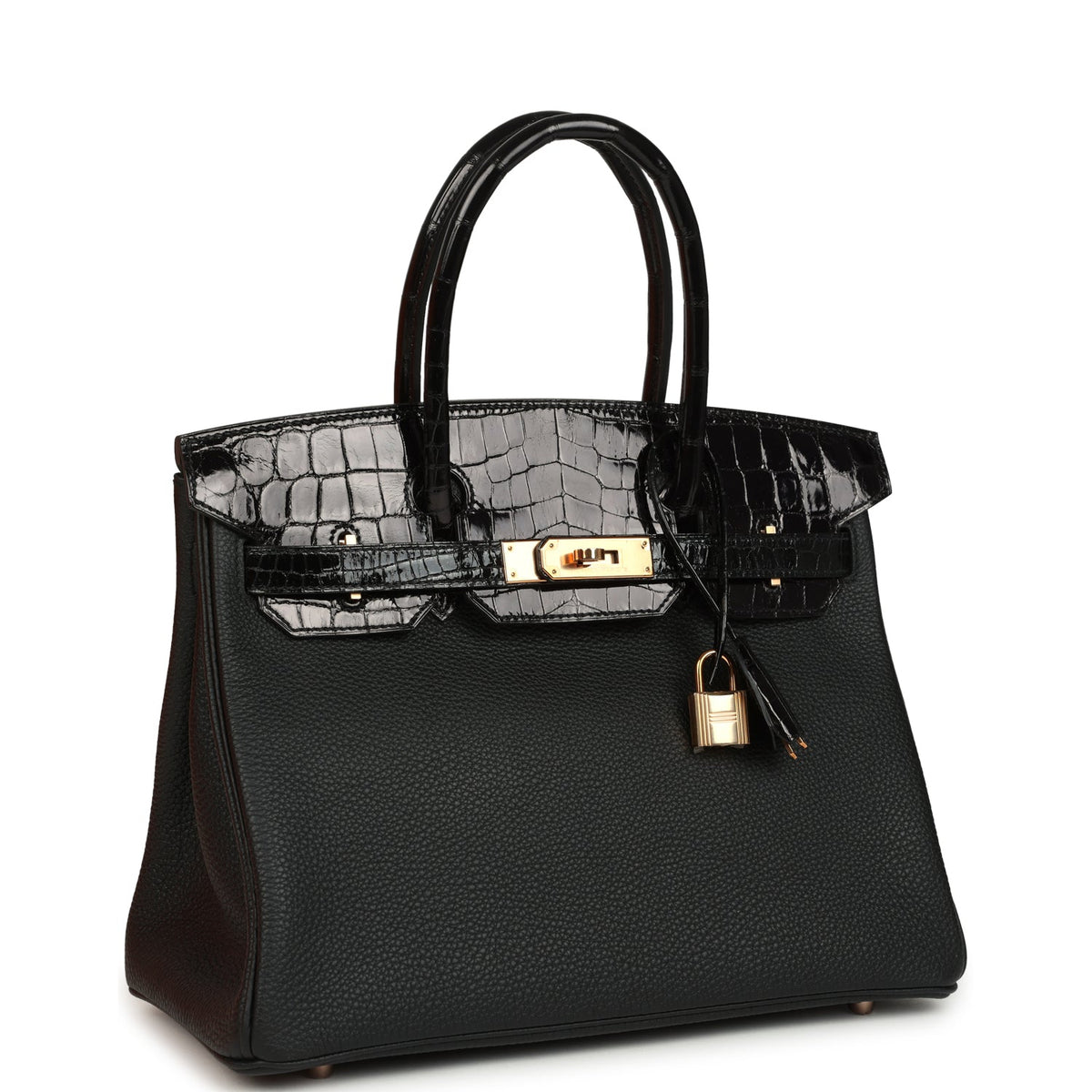 hermes-birkin-30-black-shiny-niloticus-crocodile-and-togo-touch-rose-gold-hardware-bag