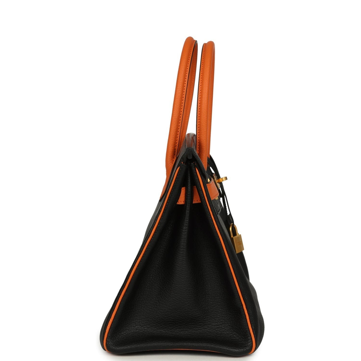 hermes-birkin-30-black-and-orange-chevre-brushed-gold-hardware-bag