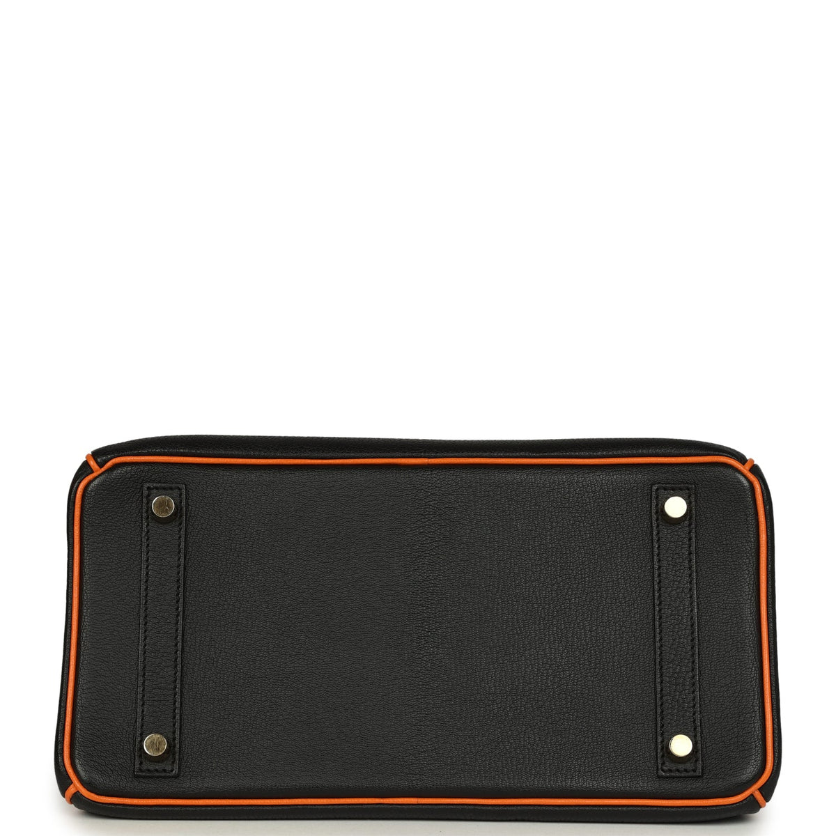 hermes-birkin-30-black-and-orange-chevre-brushed-gold-hardware-bag