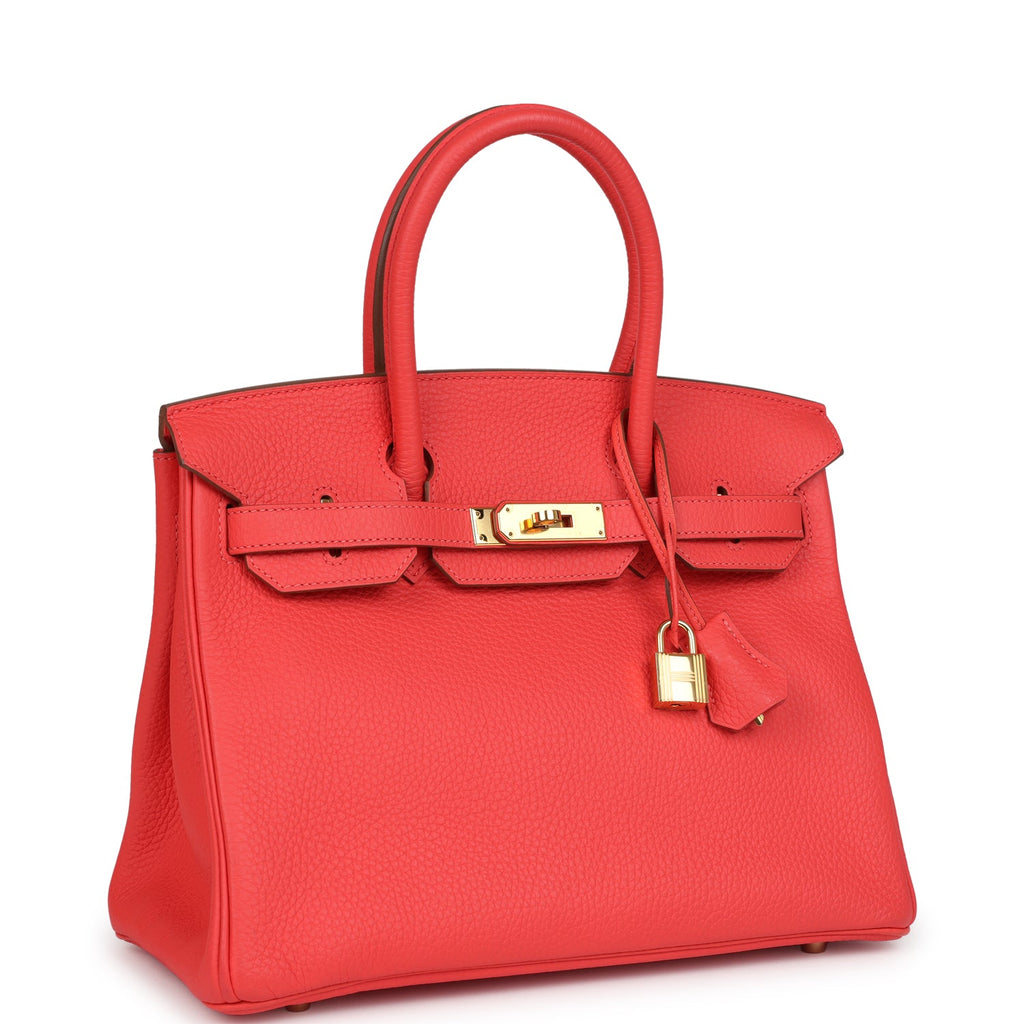hermes-birkin-30-bougainvillea-clemence-gold-hardware-bag