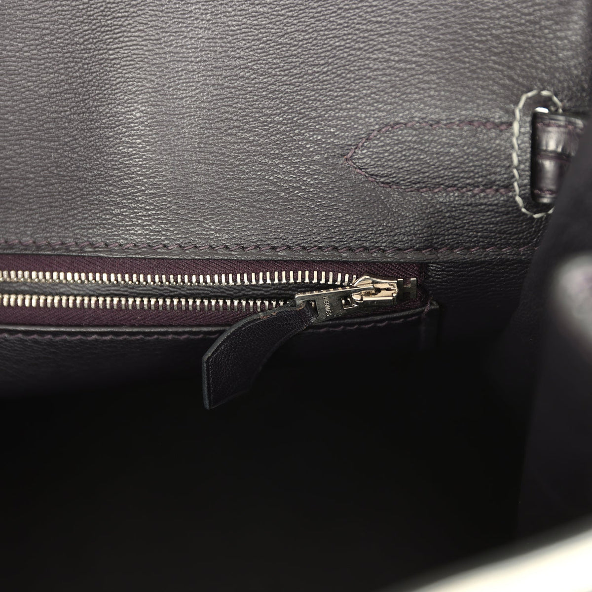 hermes-birkin-30-gris-perle-and-prunoir-matte-alligator-brushed-palladium-hardware-bag