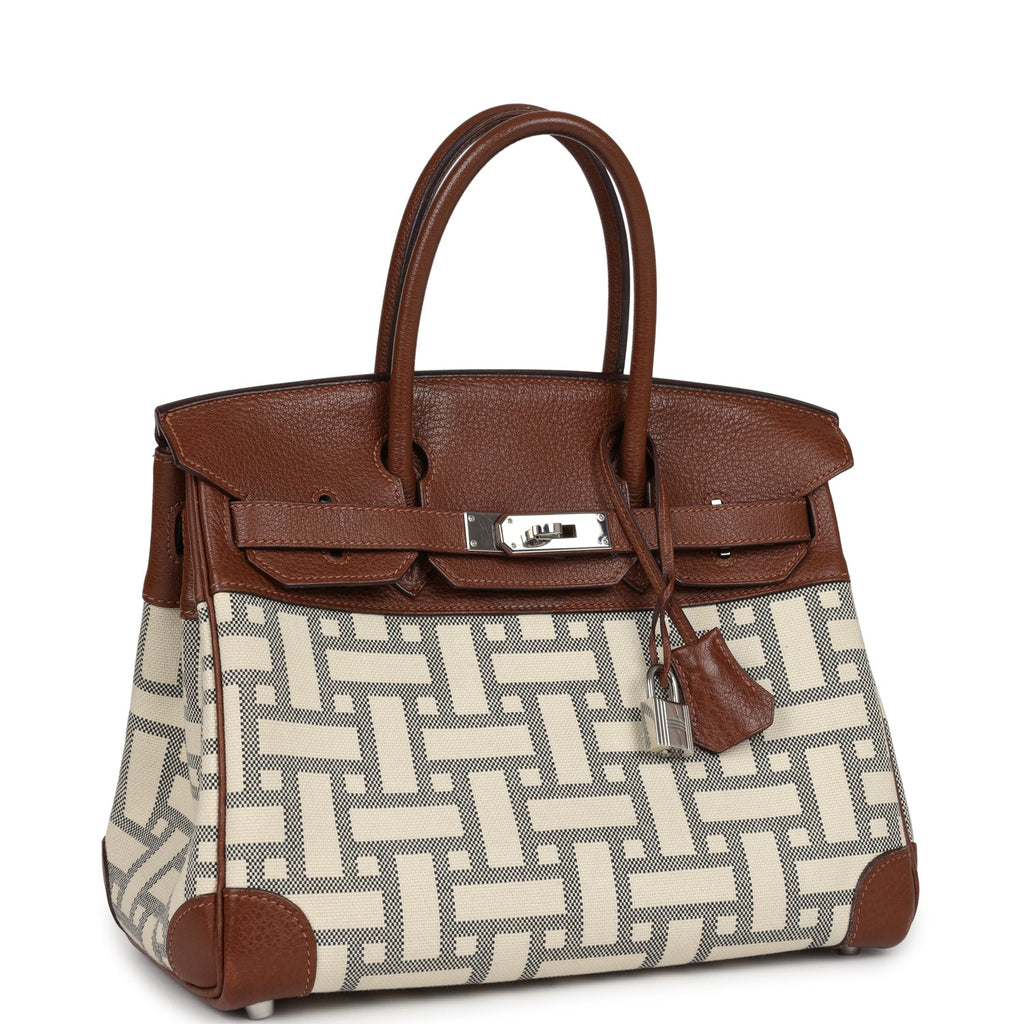 hermes-birkin-30-marron-dinde-buffalo-and-mosaique-canvas-palladium-hardware-bag