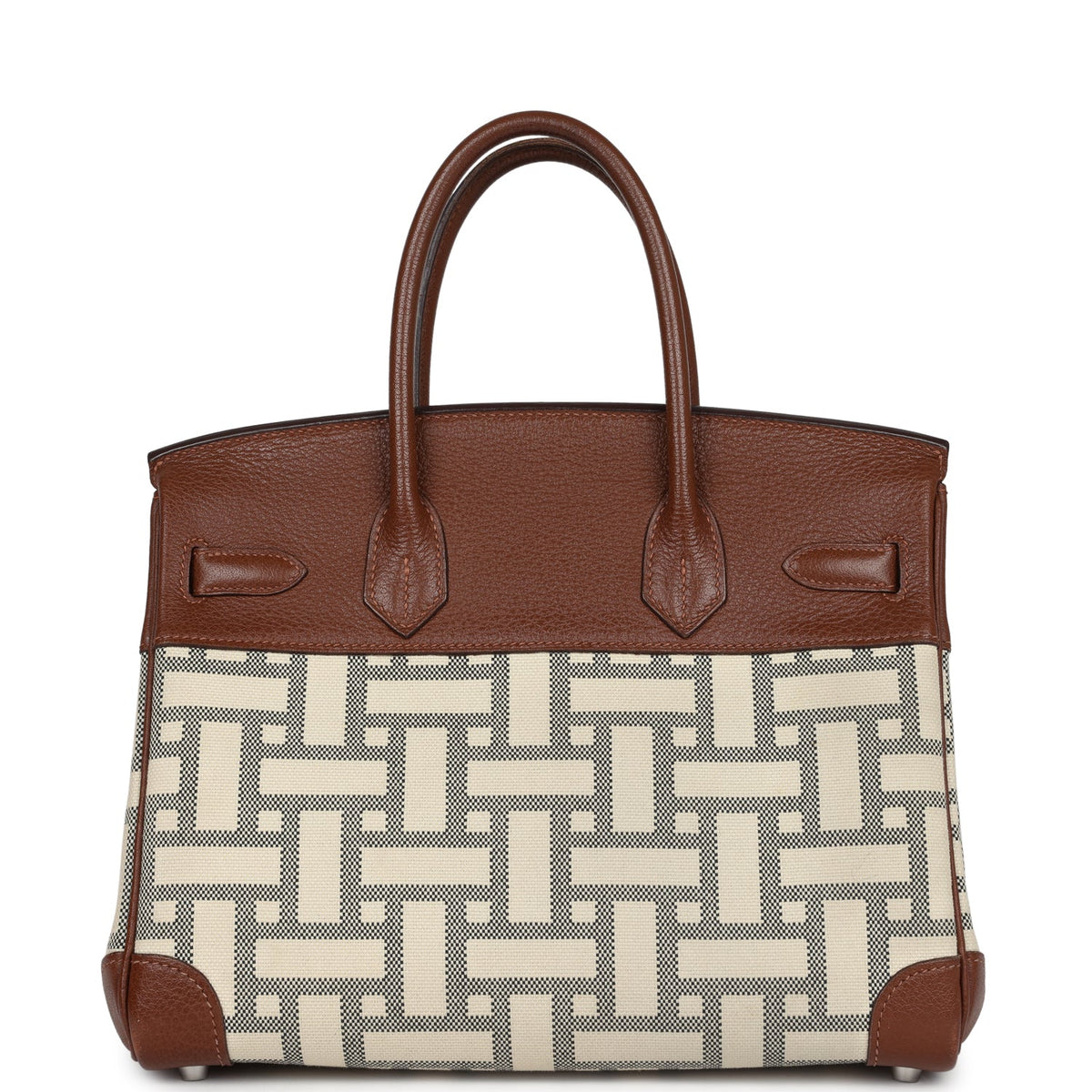 hermes-birkin-30-marron-dinde-buffalo-and-mosaique-canvas-palladium-hardware-bag