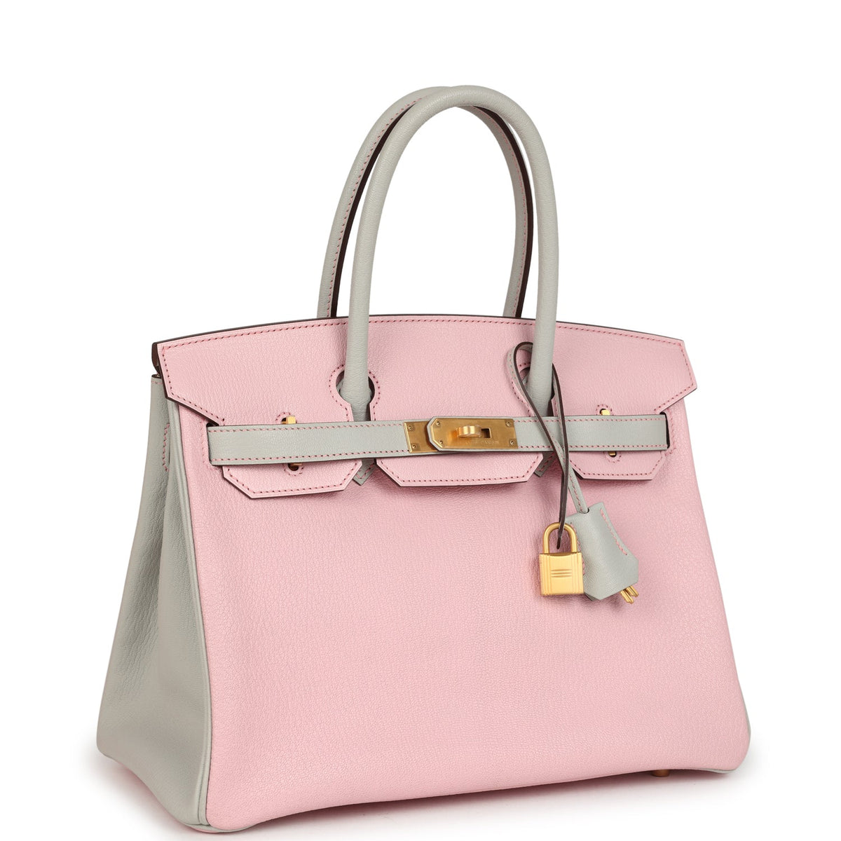 hermes-birkin-30-rose-sakura-and-gris-perle-chevre-brushed-gold-hardware-bag