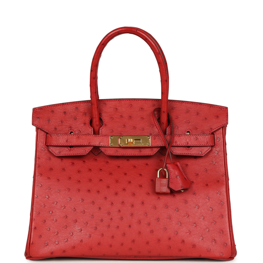 hermes-birkin-30-rouge-vif-ostrich-gold-hardware-bag