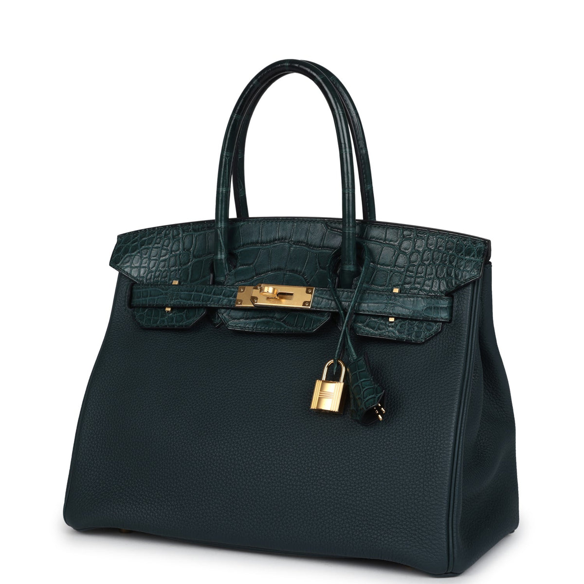 hermes-birkin-30-vert-cypress-togo-and-matte-alligator-touch-gold-hardware-bag