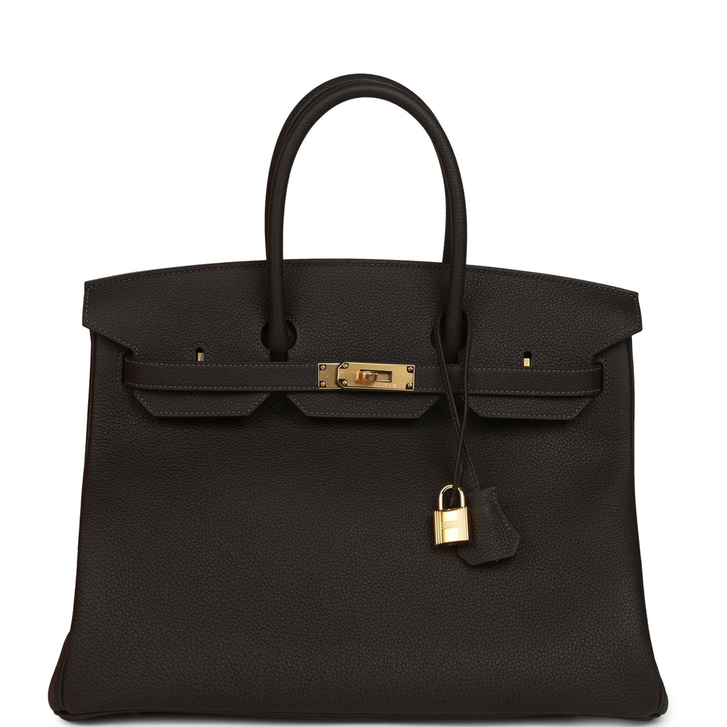 Hermes Birkin 35 Bai-Brun Togo Gold Hardware