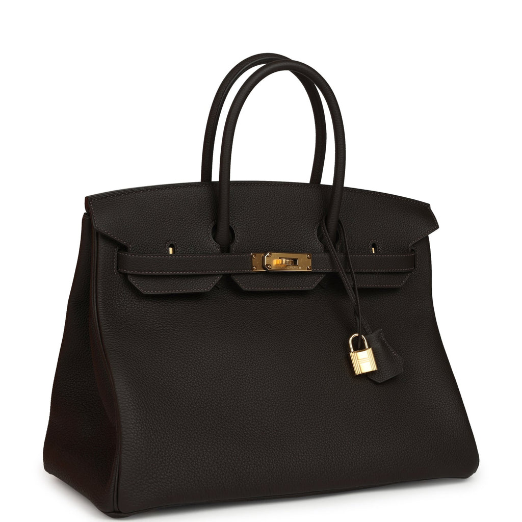 Hermes Birkin 35 Bai-Brun Togo Gold Hardware