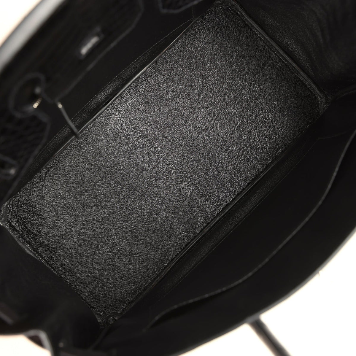 Hermes Birkin 35 Black Matte Porosus Crocodile Palladium Hardware