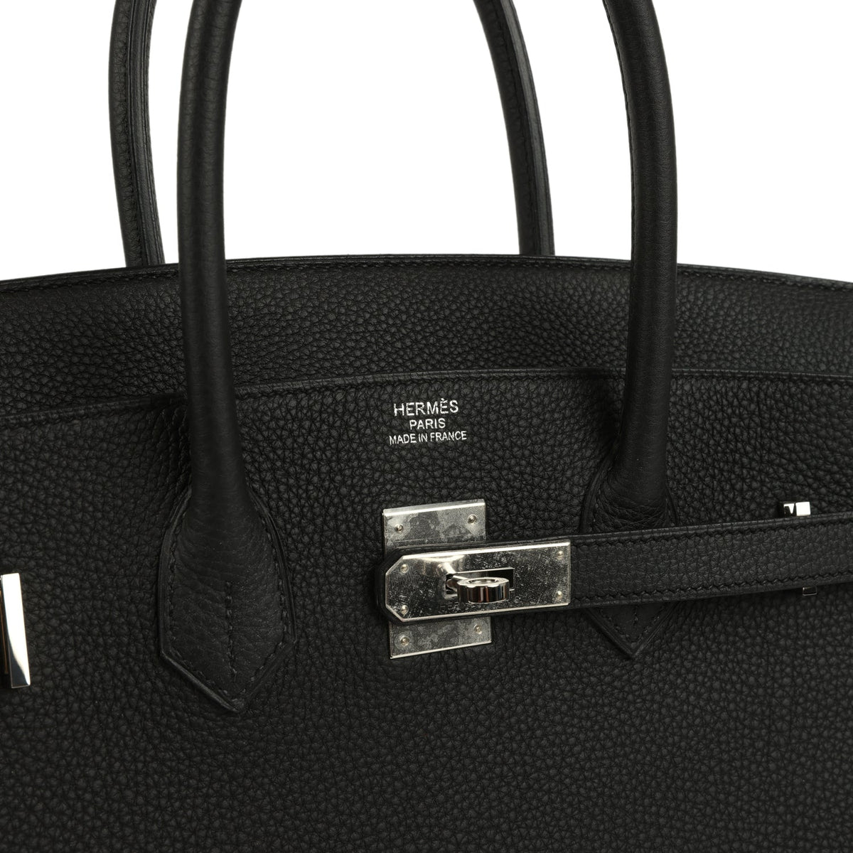 Hermes Birkin 35 Black Verso Togo Palladium Hardware