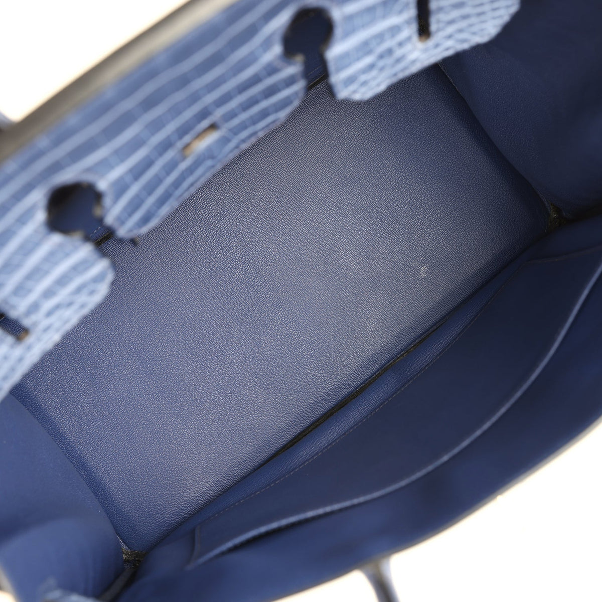 Hermes Birkin 35 Bleu Brighton Matte Porosus Crocodile Palladium Hardware