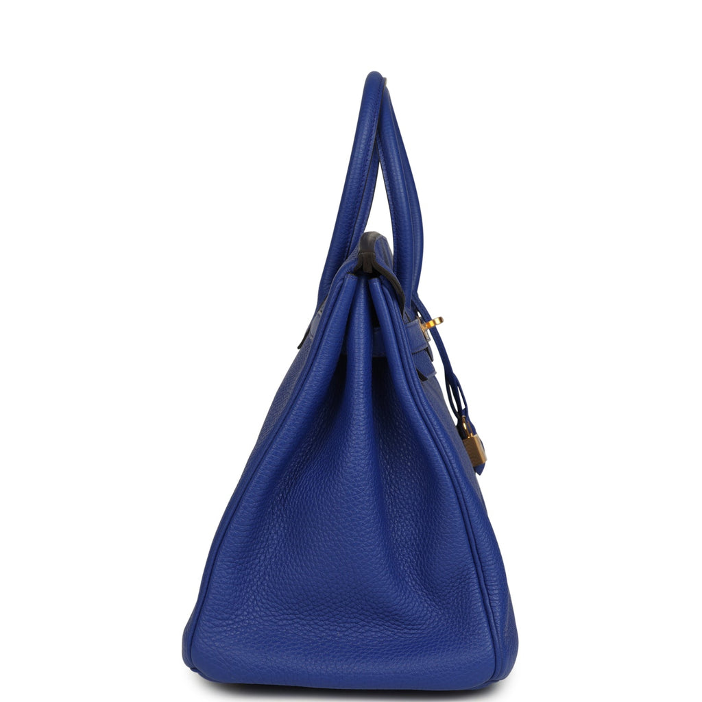 Hermes Birkin 35 Bleu Electric Togo Gold Hardware