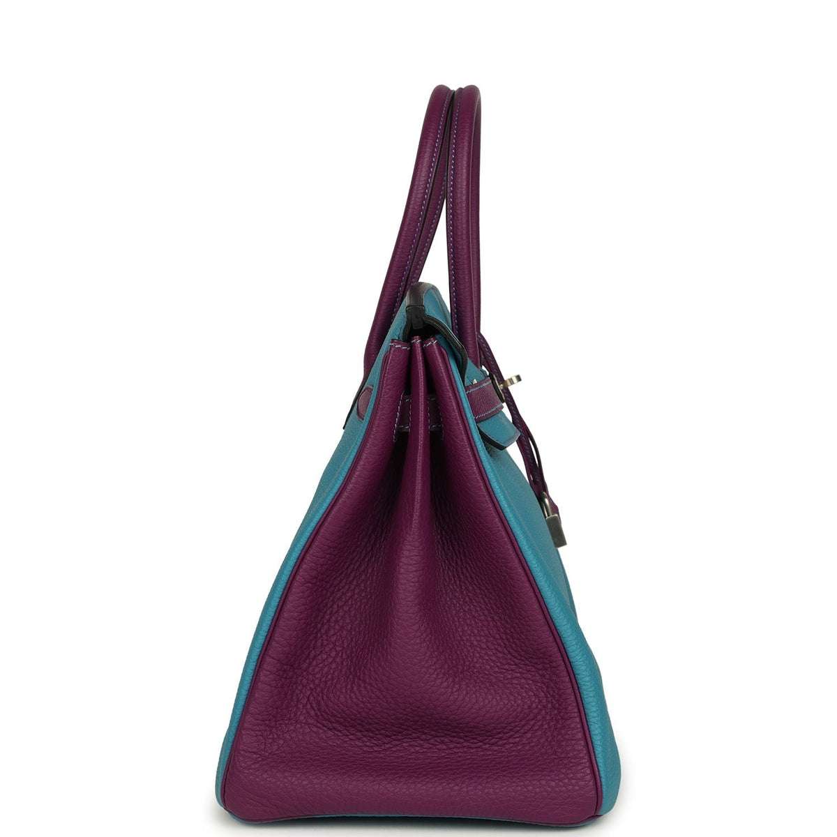 Hermes Birkin 35 Bleu Izmir and Anemone Togo Brushed Palladium Hardware