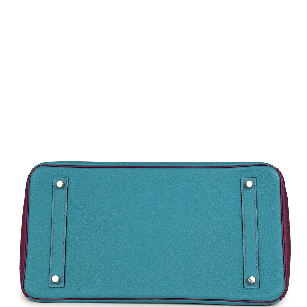 Hermes Birkin 35 Bleu Izmir and Anemone Togo Brushed Palladium Hardware