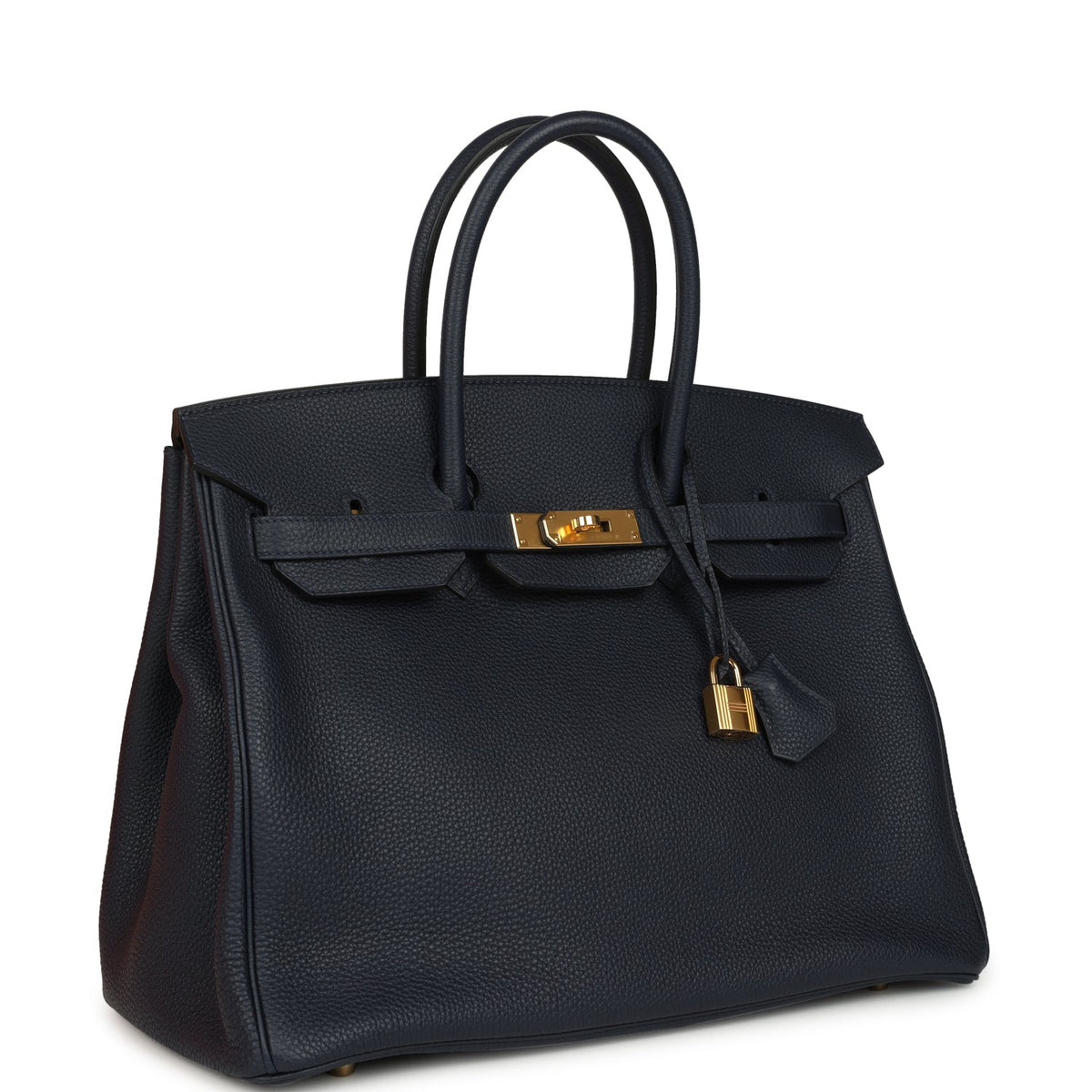 Hermes Birkin 35 Bleu Nuit Togo Gold Hardware