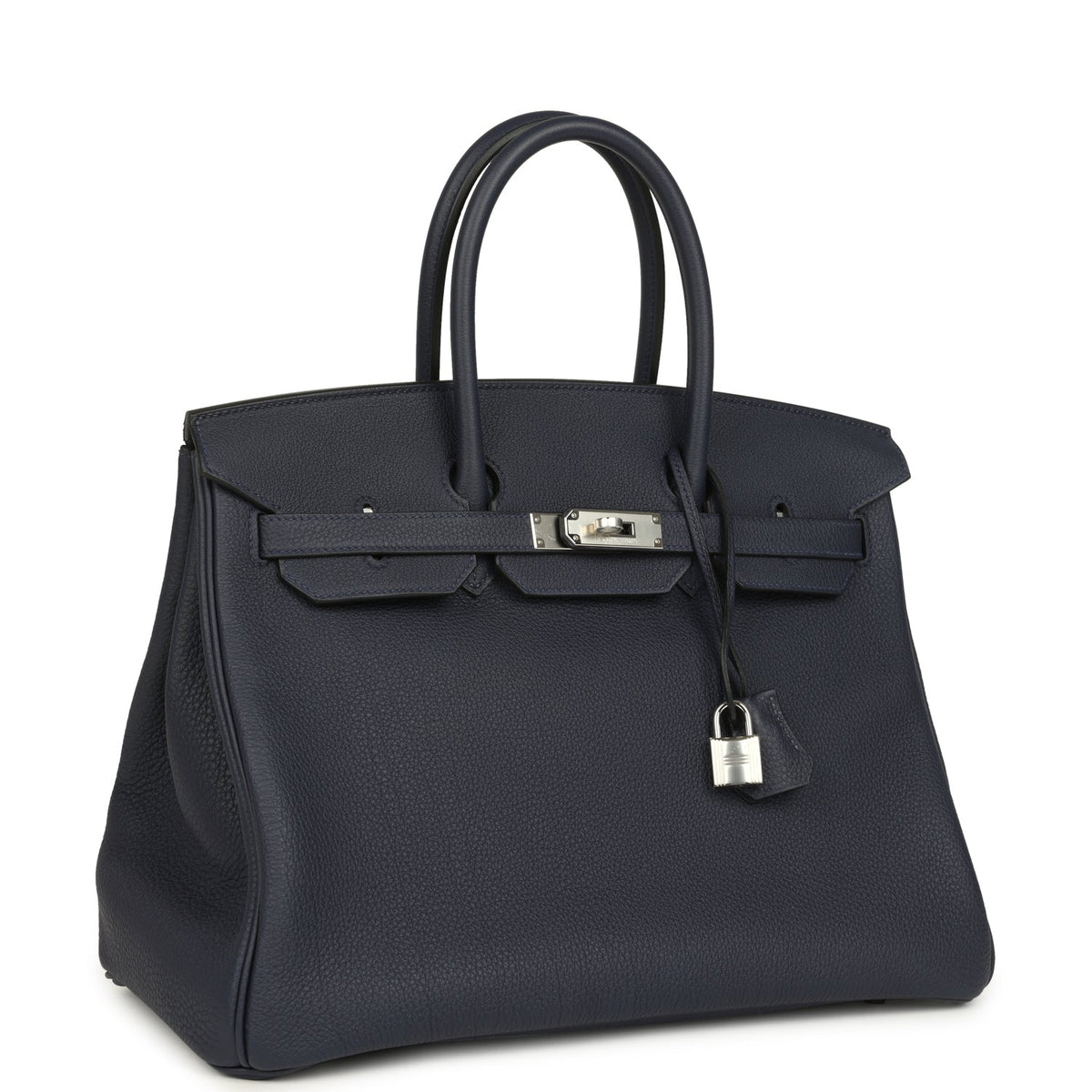 Hermes Birkin 35 Bleu Nuit Togo Palladium Hardware