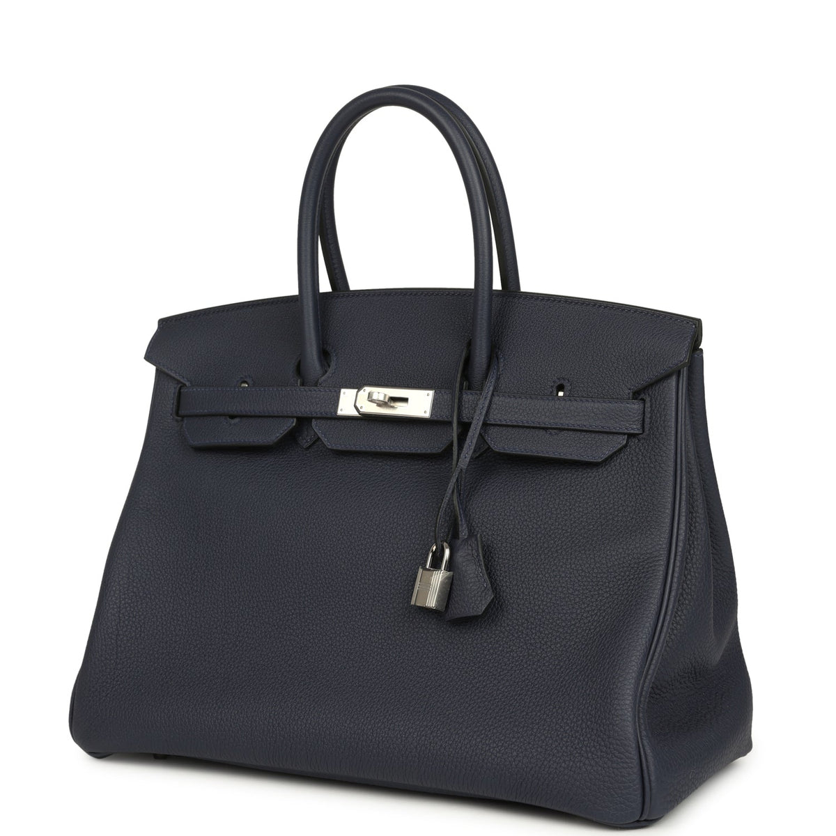 Hermes Birkin 35 Bleu Nuit Togo Palladium Hardware
