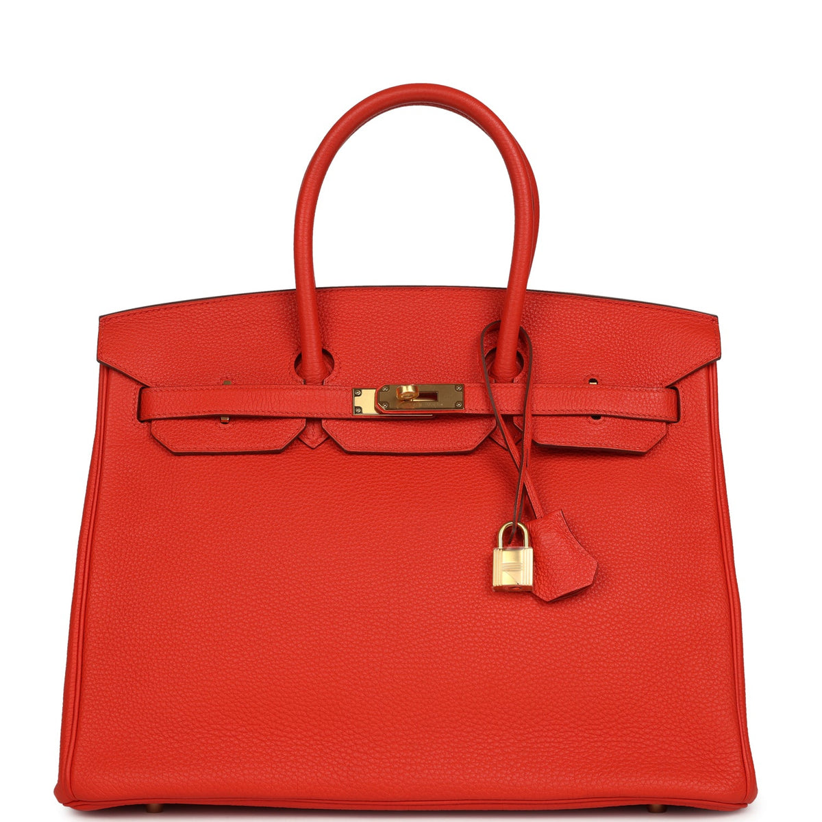 Hermes Birkin 35 Capucine Togo Gold Hardware