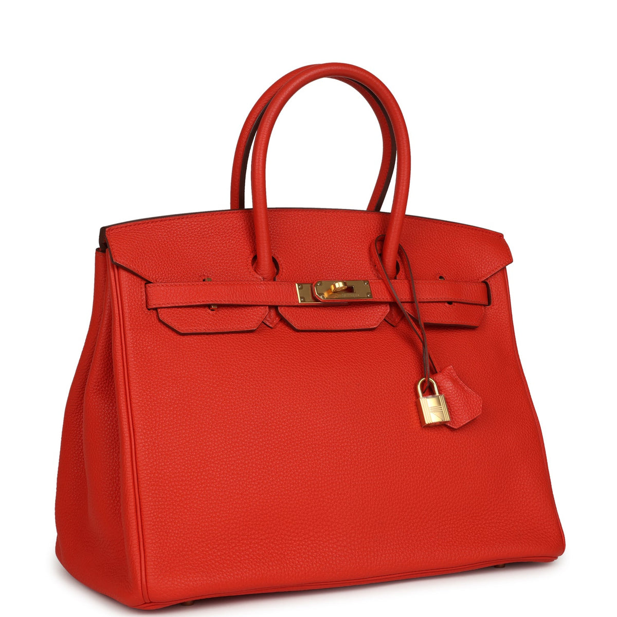 Hermes Birkin 35 Capucine Togo Gold Hardware