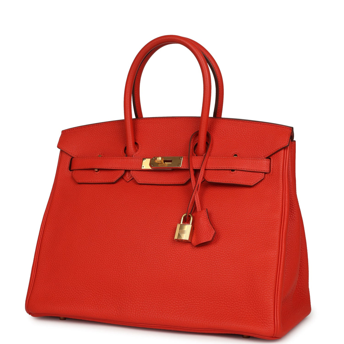 Hermes Birkin 35 Capucine Togo Gold Hardware