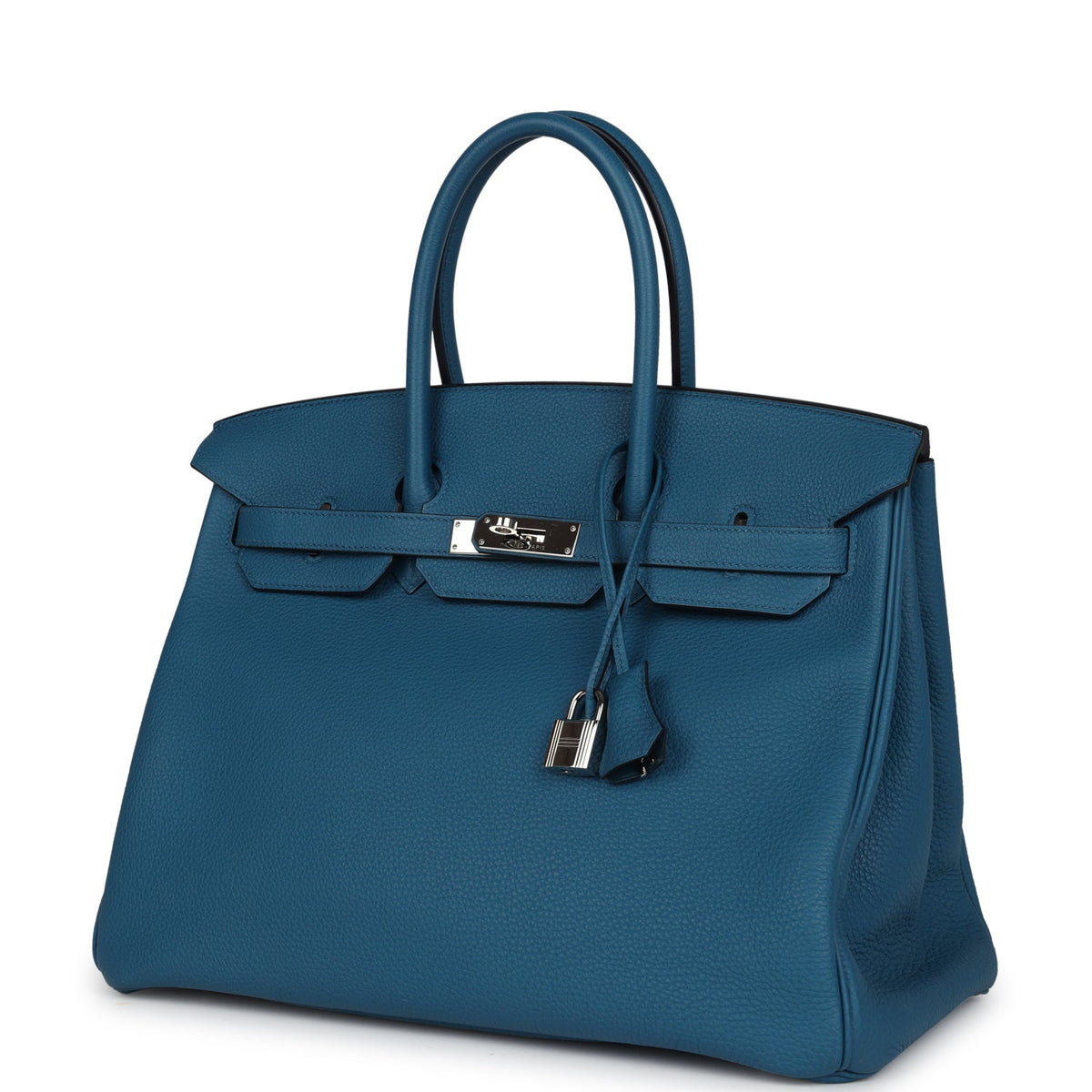 Hermes Birkin 35 Cobalt Togo Palladium Hardware
