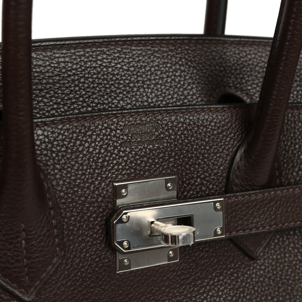 Hermes Birkin 35 Ebene Barenia Faubourg Gold Hardware