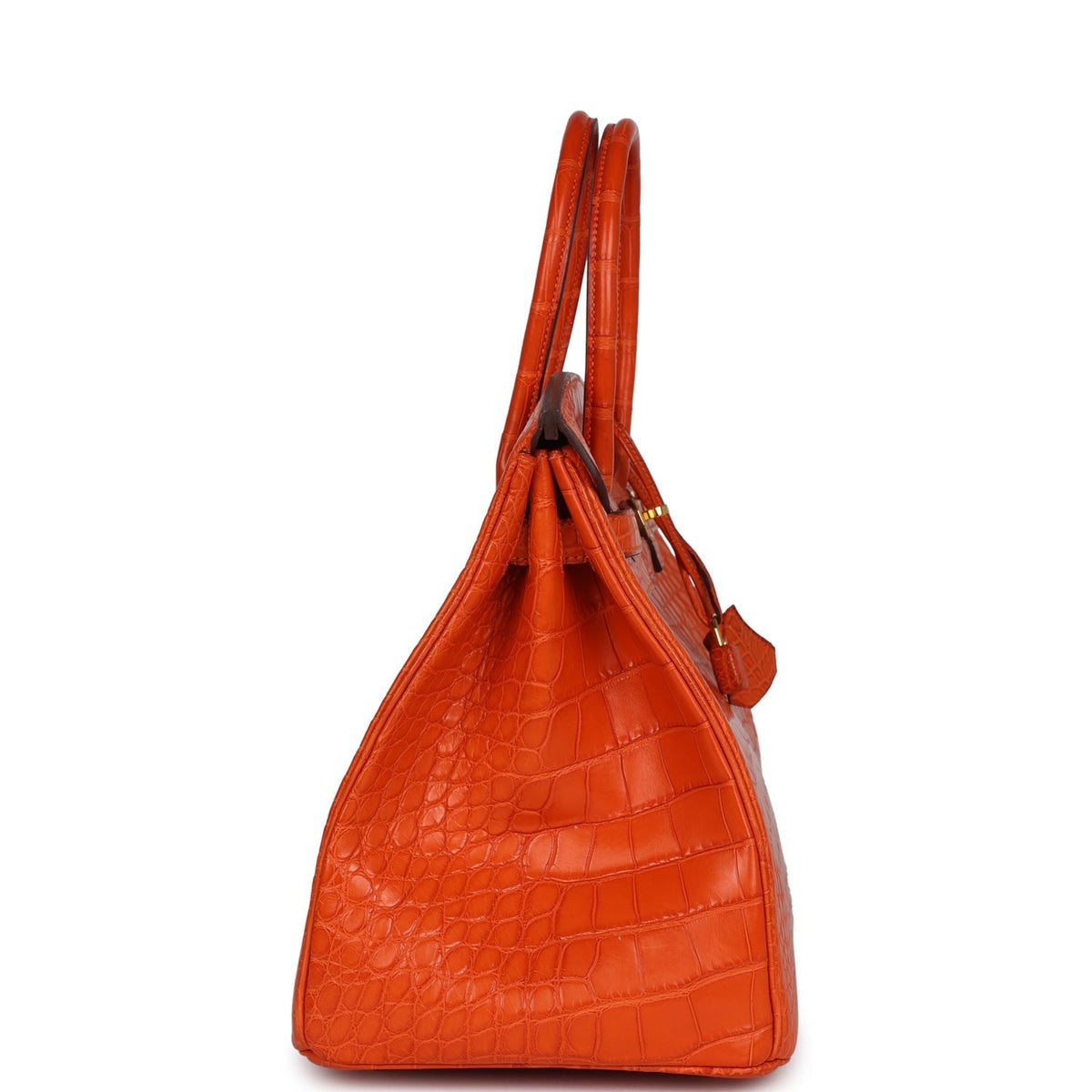 Hermes Birkin 35 Feu Matte Alligator Gold Hardware