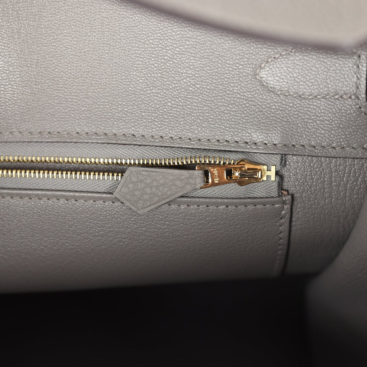 Hermes Birkin 35 Gris Meyer Togo Permabrass Hardware
