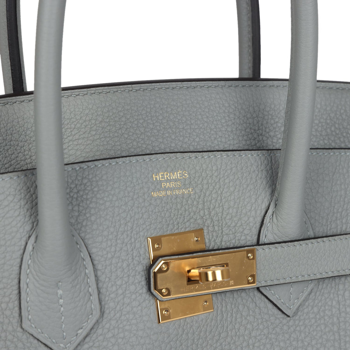 Hermes Birkin 35 Gris Mouette Togo Gold Hardware