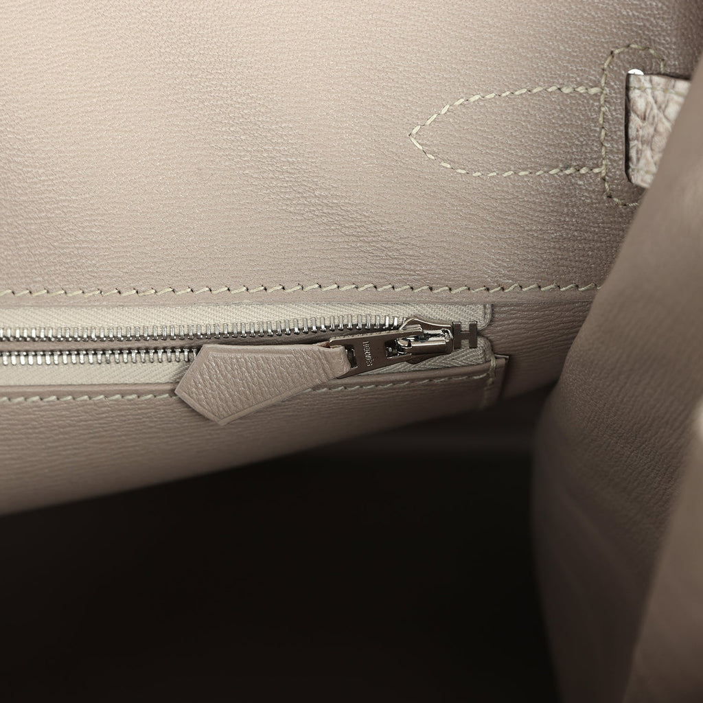 Hermes Birkin 35 Himalaya Niloticus Crocodile Bag