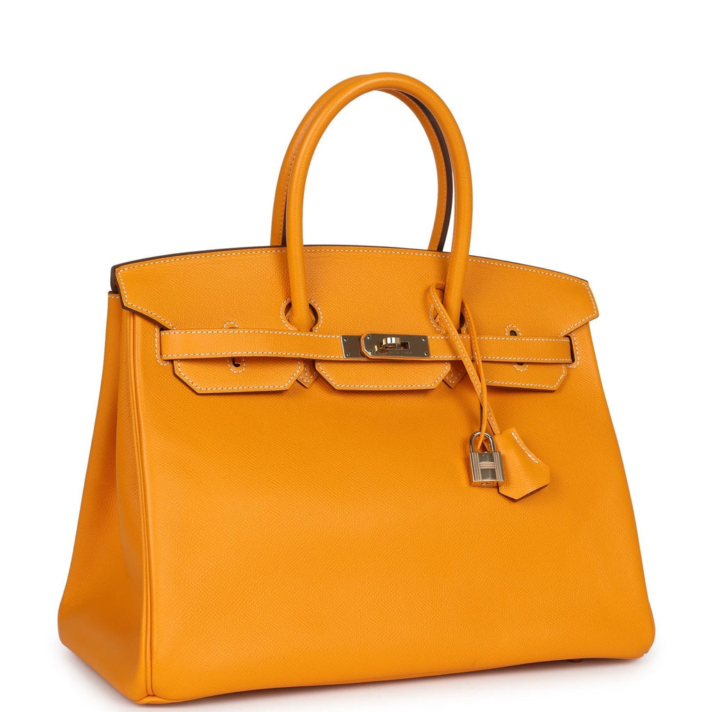 Hermes Birkin 35 Jaune D'or Candy Epsom Permabrass Hardware