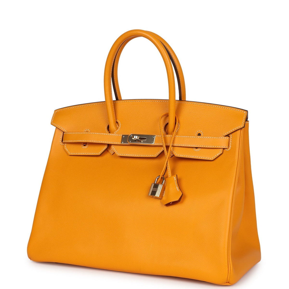 Hermes Birkin 35 Jaune D'or Candy Epsom Permabrass Hardware