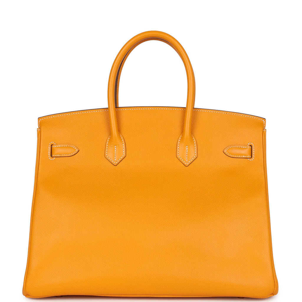 Hermes Birkin 35 Jaune D'or Candy Epsom Permabrass Hardware