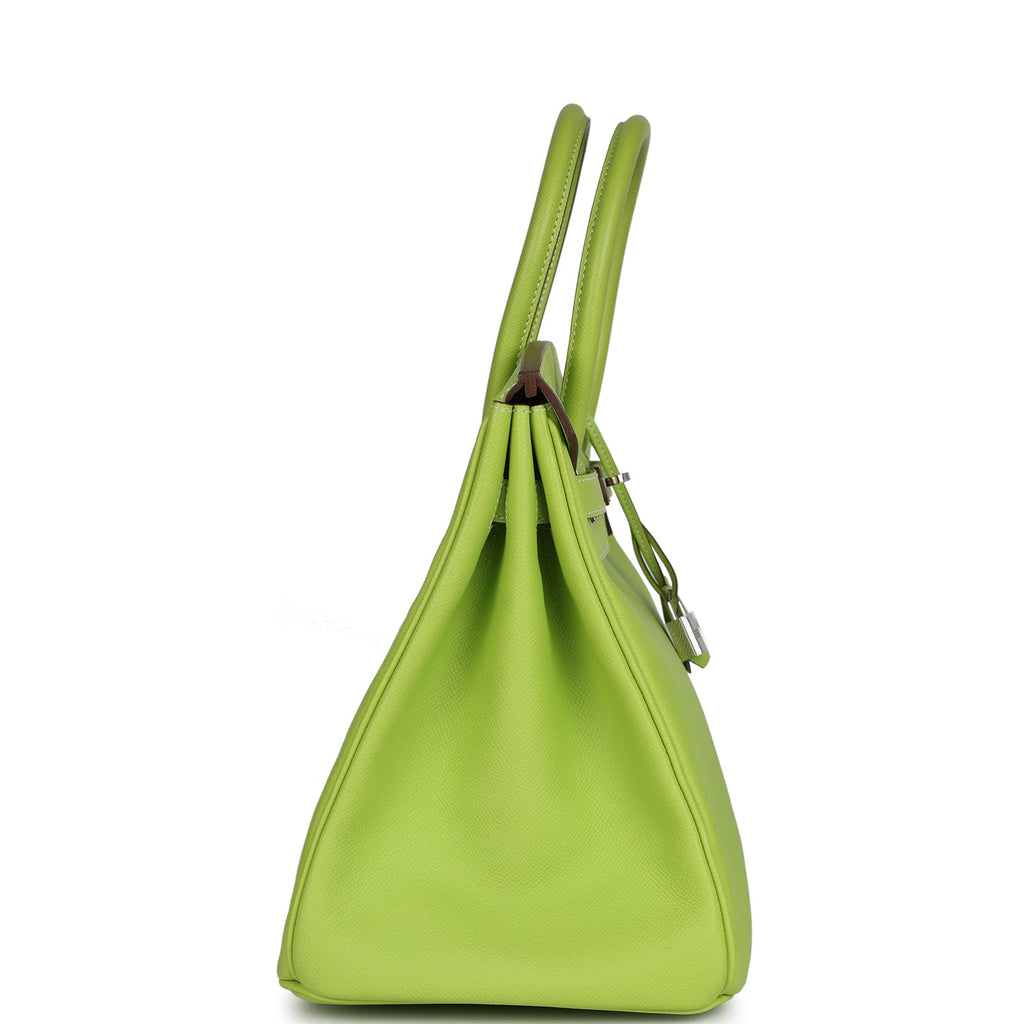 Hermes Birkin 35 Kiwi Candy Epsom Palladium Hardware