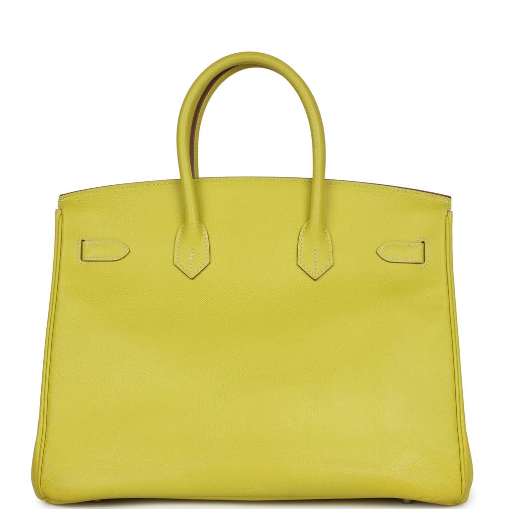 Hermes Birkin 35 Lime Candy Epsom Palladium Hardware