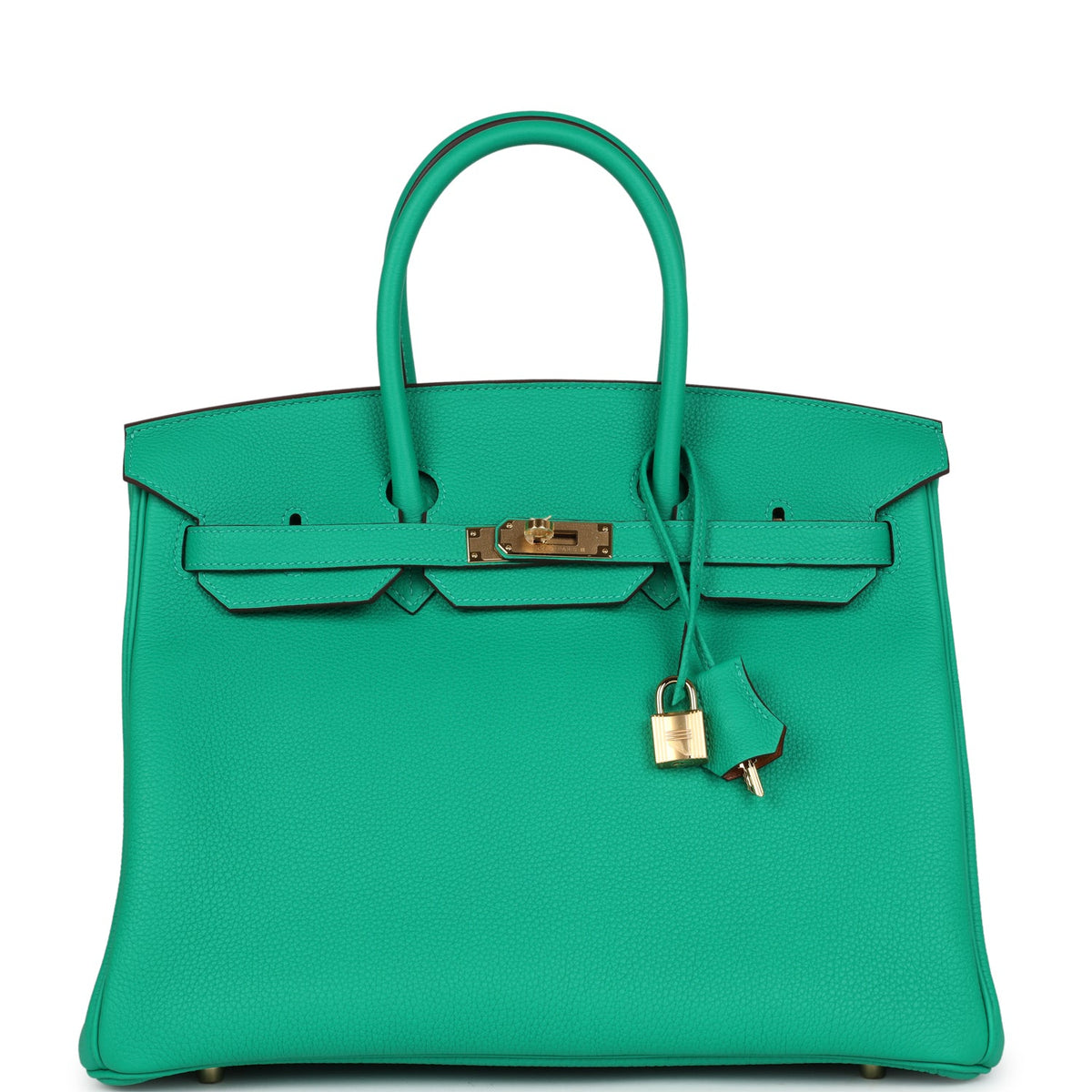 Hermes Birkin 35 Menthe Verso Togo Gold Hardware