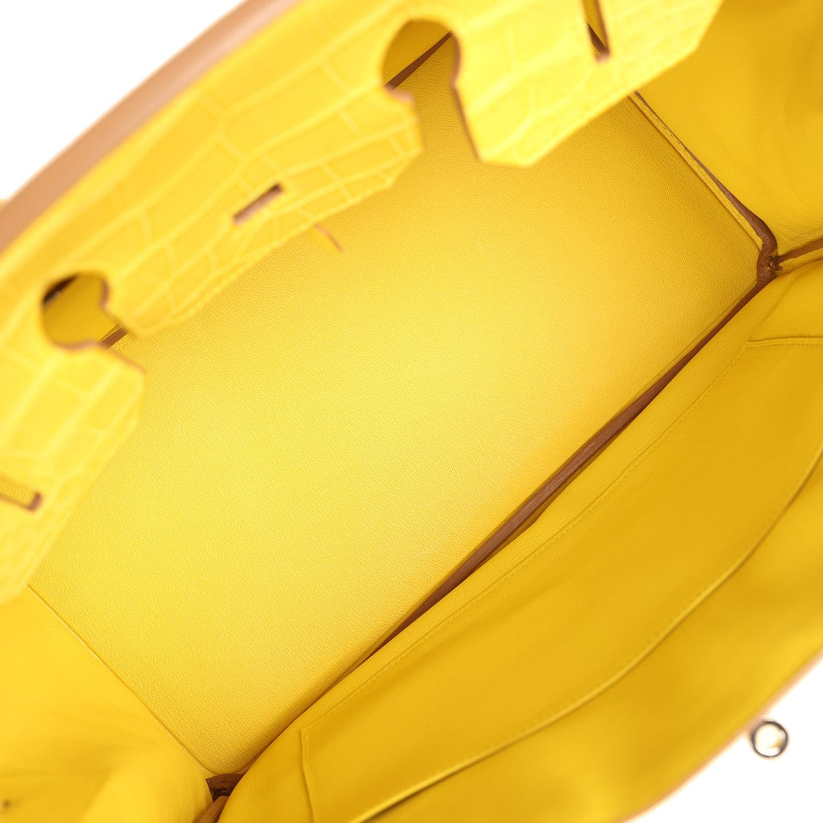 Hermes Birkin 35 Mimosa Matte Alligator Palladium Hardware