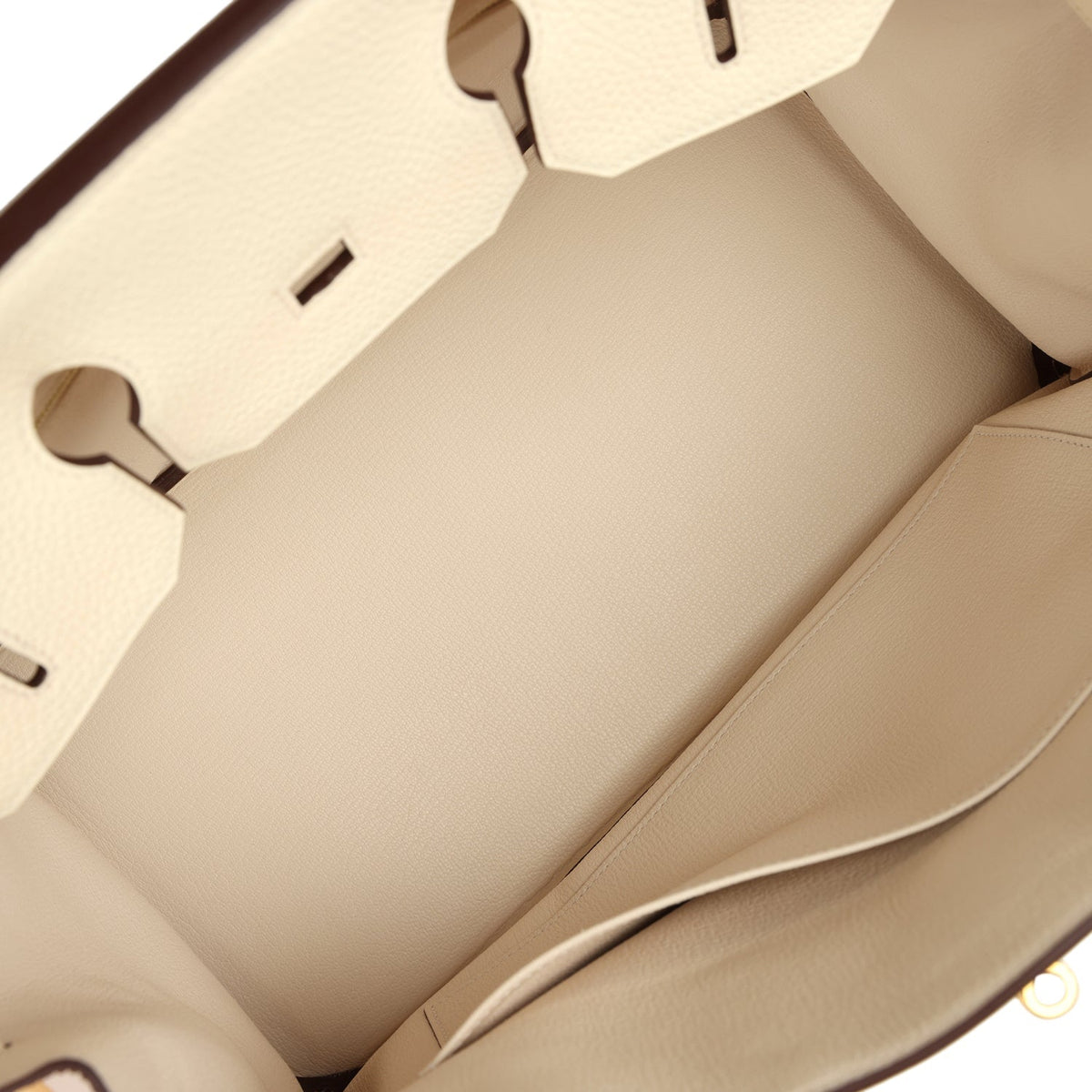Hermes Birkin 35 Nata Clemence Gold Hardware