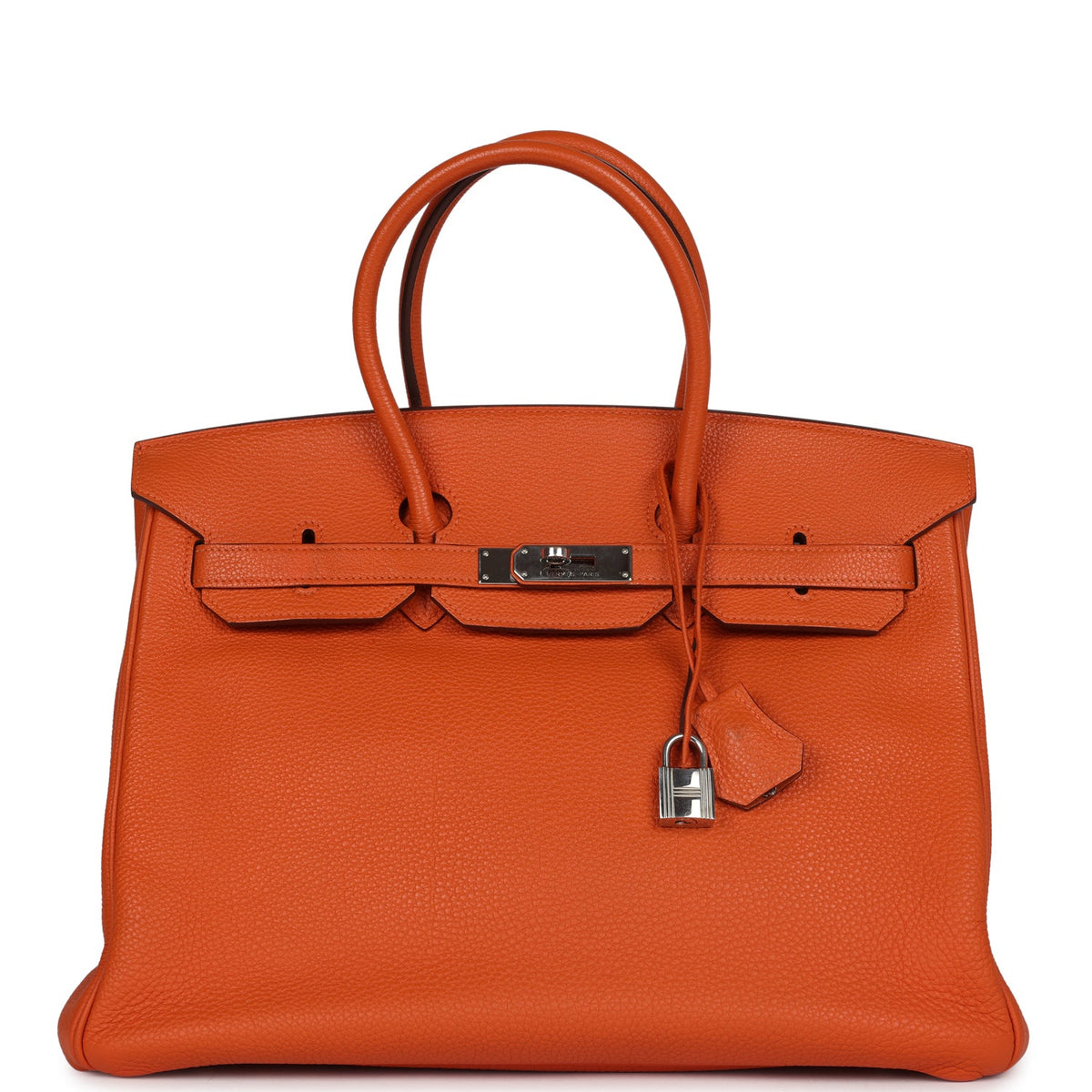 Hermes Birkin 35 Orange Togo Palladium Hardware