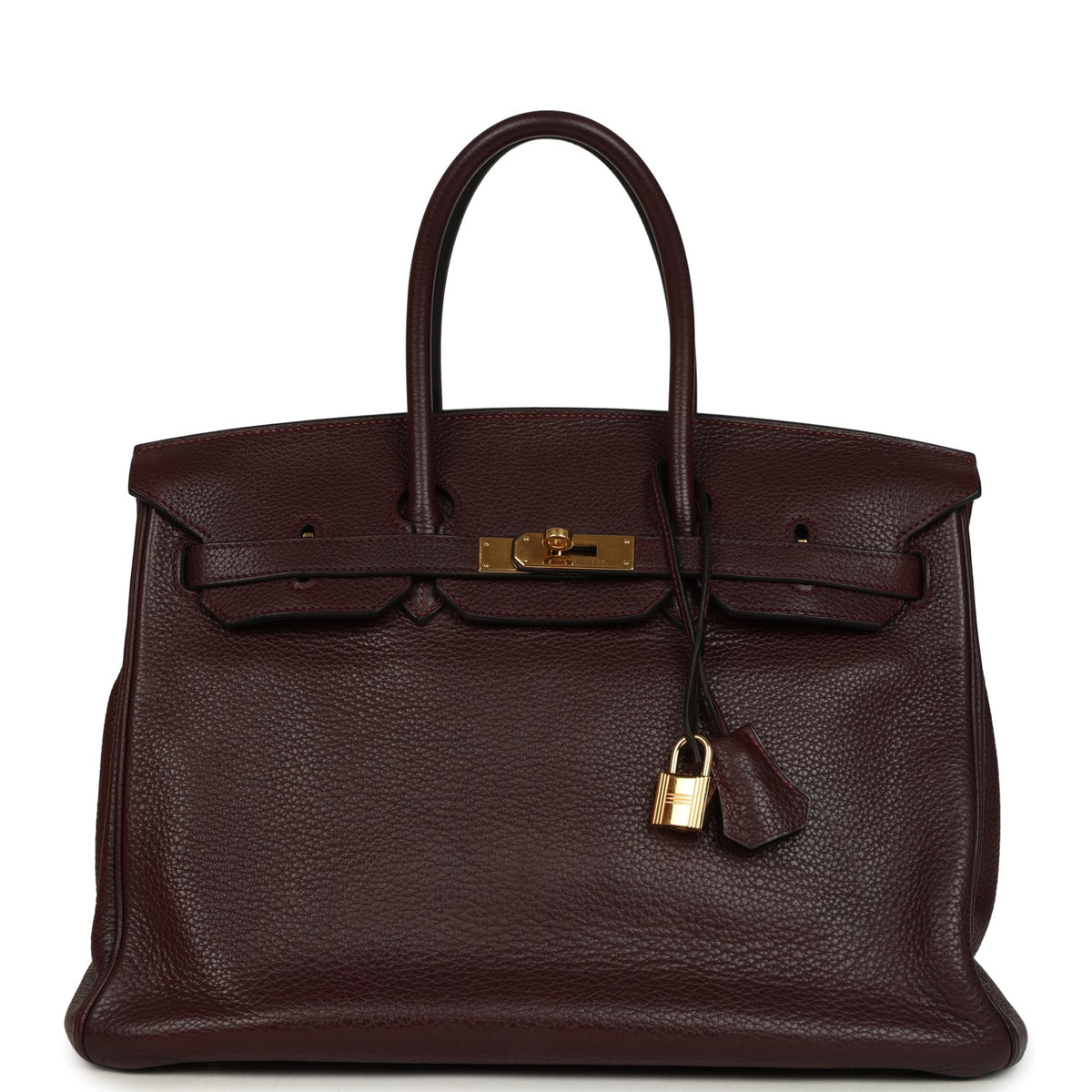 Hermes Birkin 35 Prune Clemence Gold Hardware