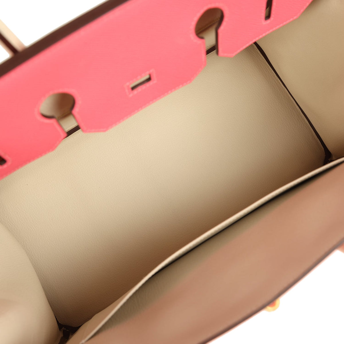 Hermes Birkin 35 Rose Azalee and Craie Epsom Brushed Gold Hardware