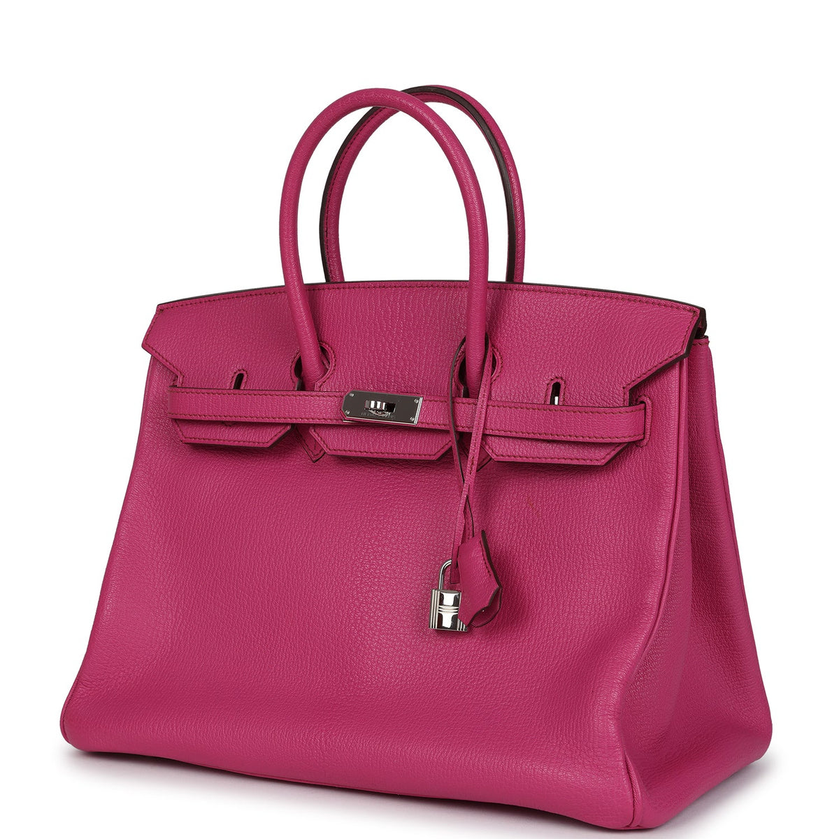 Hermes Birkin 35 Rose Shocking Chevre Mysore Palladium Hardware