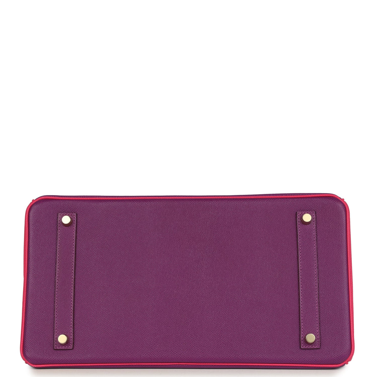 Hermes Birkin 35 Rose Tyrien and Violet Epsom Gold Hardware